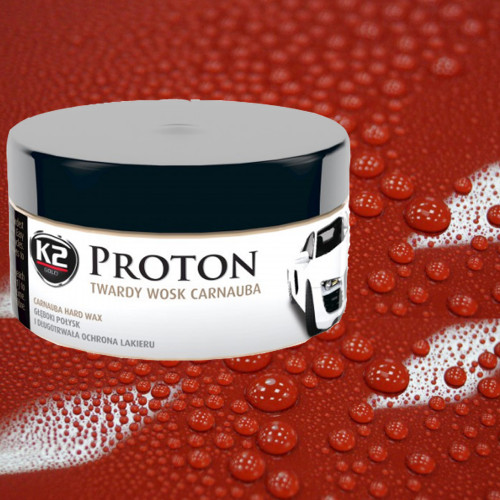 K2 PROTON 200g + HUBKA + MIKROVLÁKNO - veľkolepý lesk a dlhotrvajúca ochrana