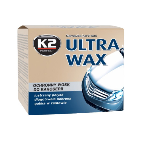 K2 ULTRA WAX+hubka 250g - vosk na leštenie a ochranu laku