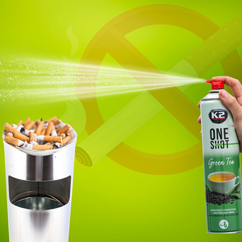 K2 ONE SHOT 600ml Green Tea - neutralizátor a osviežovač ovzdušia