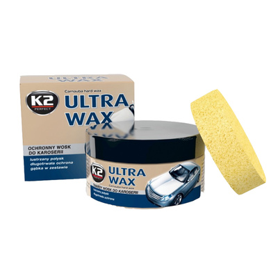 ULTRA WAX+hubka 250g - leští a chráni lak